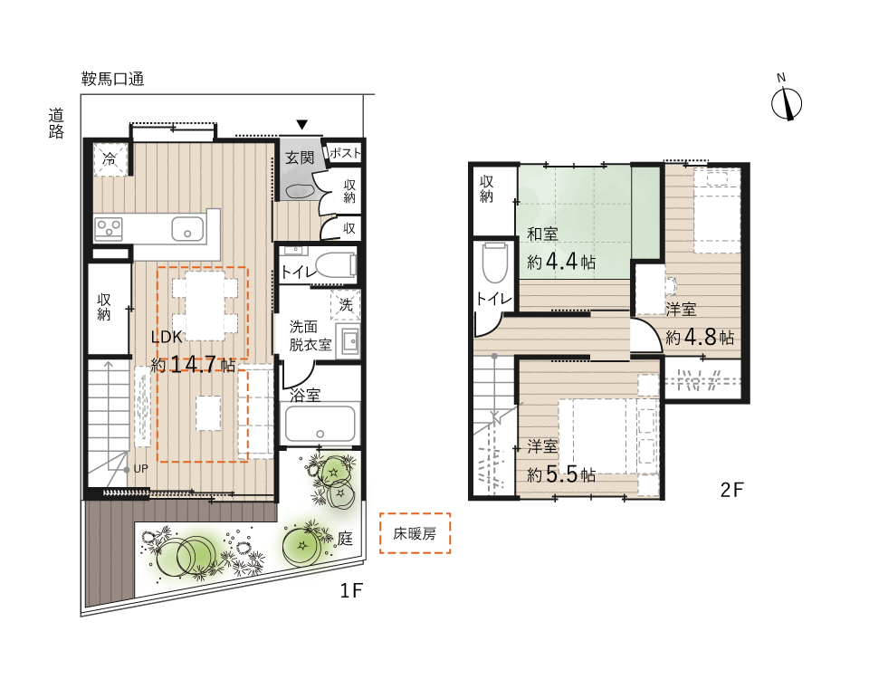 間取図_京町家　聚楽玖平