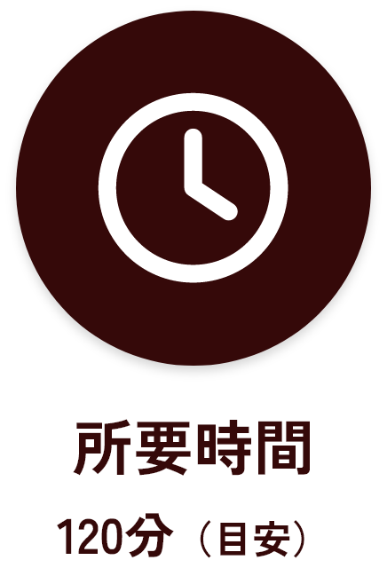 所要時間120分（目安）