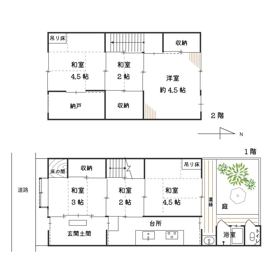 リノベーション前の間取りイメージ