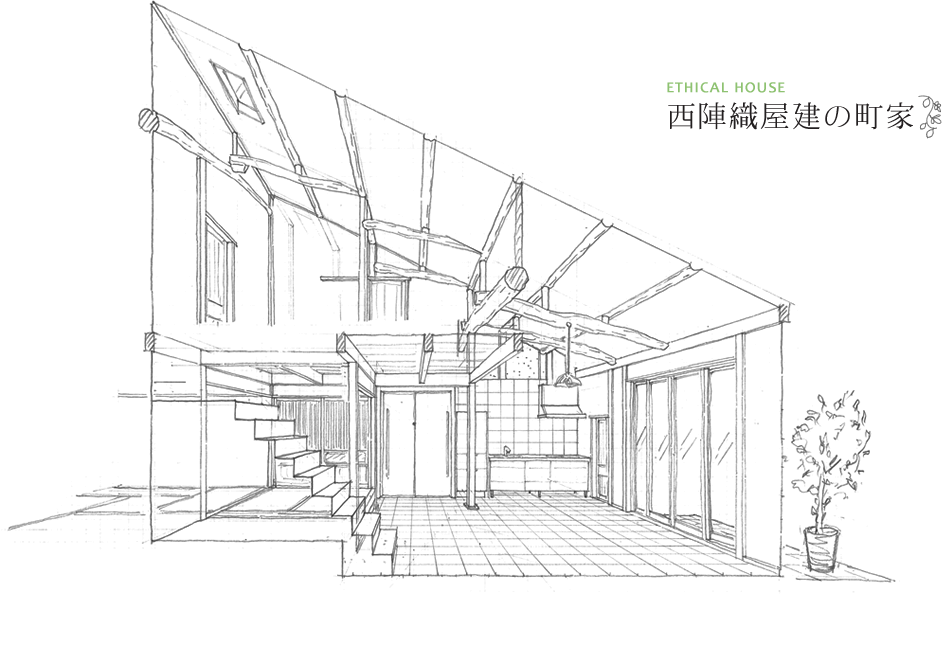 西陣織屋建の家