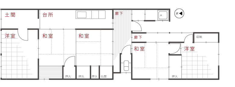 改装前の間取り