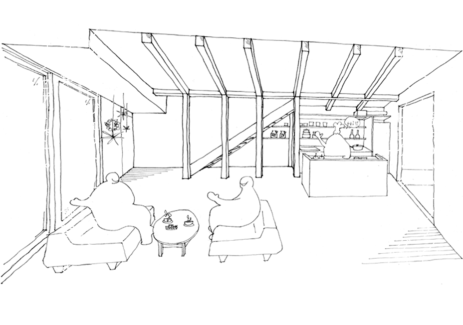 ゆったりと使い勝手のいいキッチンに自由度の高いリビング・ダイニング。ウサギプロジェクトvol5「うさぎ食堂」は人々が集まるあたたかな食堂のような家がコンセプトです。